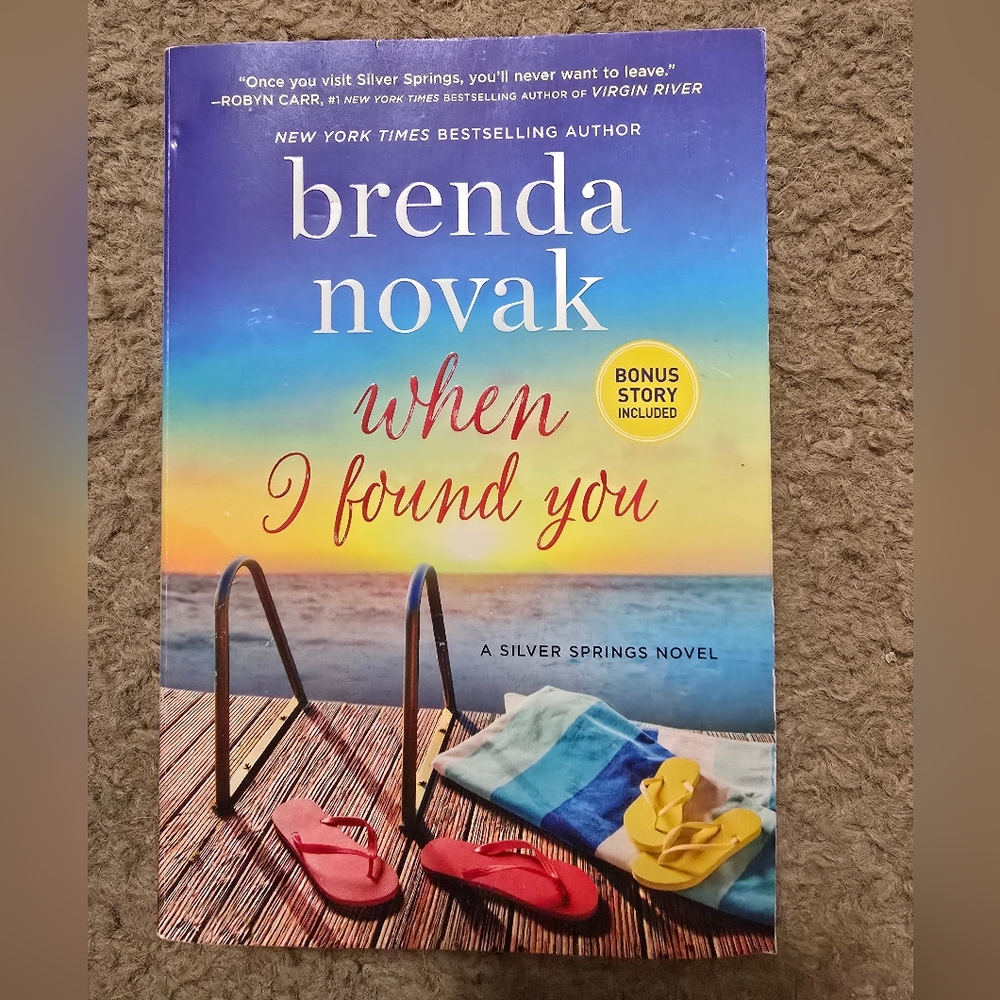 4/$15 Brenda Novak 'When I Found You' Book